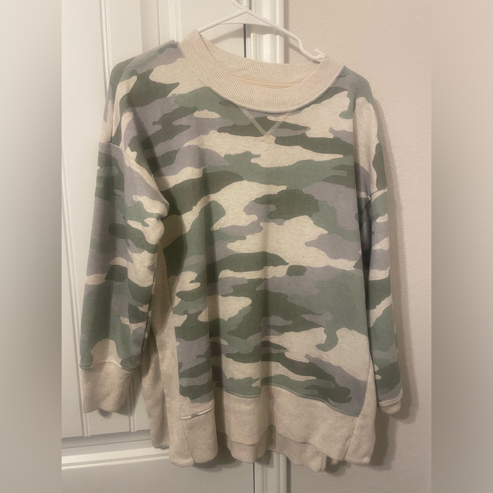 Aerie Camo Print Sweatshirt